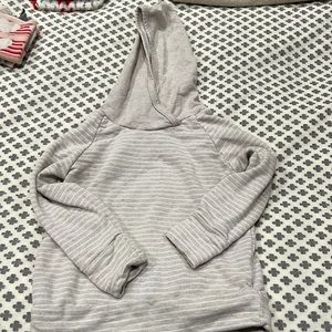 Childhoods cream white stripe hoodie